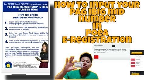how to input pag ibig number in ereg|How to Register in POEA eRegistration Portal Online / .